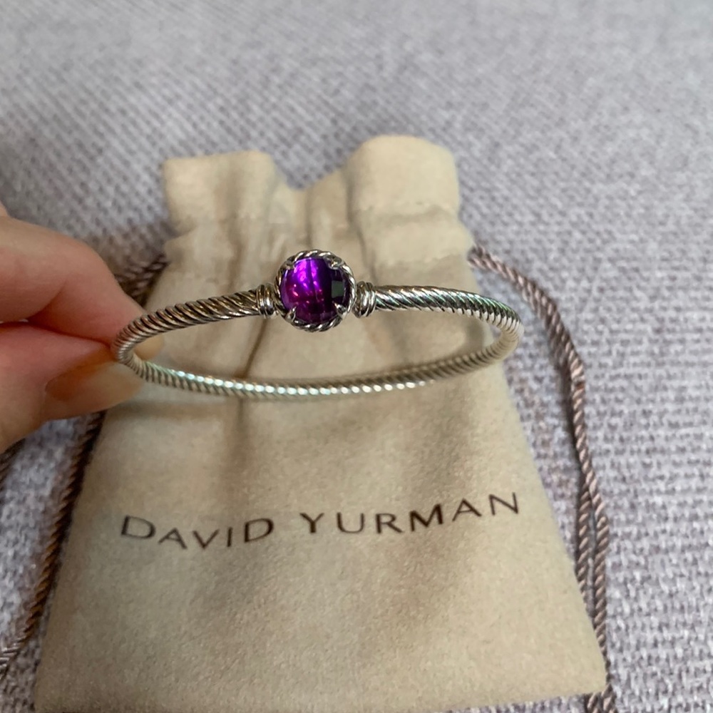 David Yurman Chatelaine Bracelet with Amethyst Stone